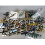 Built Model Kits - A collection of over 40 built plastic model aircraft kits in a variety of scales