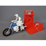 Ideal, Evil Knievel - An unboxed vintage Evil Knievel Stunt Cycle 'Dirt Bike'.
