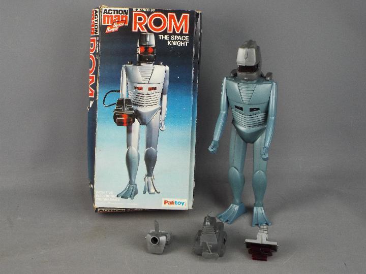 Palitoy, Action Man - A boxed vintage Palitoy Action Man Rom The Space Knight.