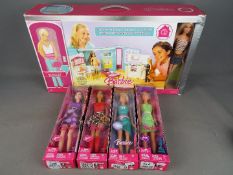Barbie, Mattel - Four boxed Barbie dolls, together with a boxed Barbie 'My House' set.