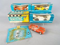 Scalextric - A collection of predominately boxed vintage Scalextric cars plus a carded Scalextric