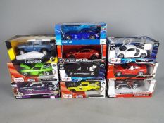 Maisto, Cararama, Motor Max, Other - Ten boxed diecast models vehicles in 1:24 scale.