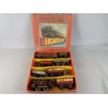 Hornby - A boxed Hornby O Gauge Goods Set. Lot contains Two clockwork locos (0-2-0 Op.No.