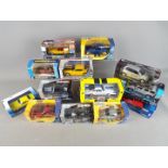 Welly, Jada, New Ray, Other - 13 boxed diecast model cars in various scales.