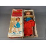 Palitoy - A boxed vintage Patti Pitta-Pat a 21" electric walking vinyl doll by Palitoy.