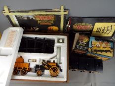 Hornby - A boxed Hornby 3 1/2'' gauge Stephensons Rocket locomotive and tender housed in its