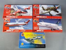 Airfix - a collection of five good quality Airfix models to include a Boeing 737 model No.