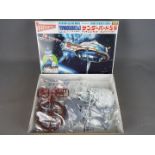 Aoshima - A boxed Aoshima 'Thunderbirds 5 & 3' plastic model kit.