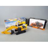 Hyundai, Unbranded Model - Two boxed diecast construction models in 1:50 scale.