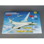 Zvezda Model Kits - a Tupolev TU-160 Russian Supersonic Bomber model kit ''Blackjack', model No.