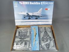 Trumpeter - a Tu-22M3 Backfire C Strategic Bomber model kit by Trumpeter, model No.