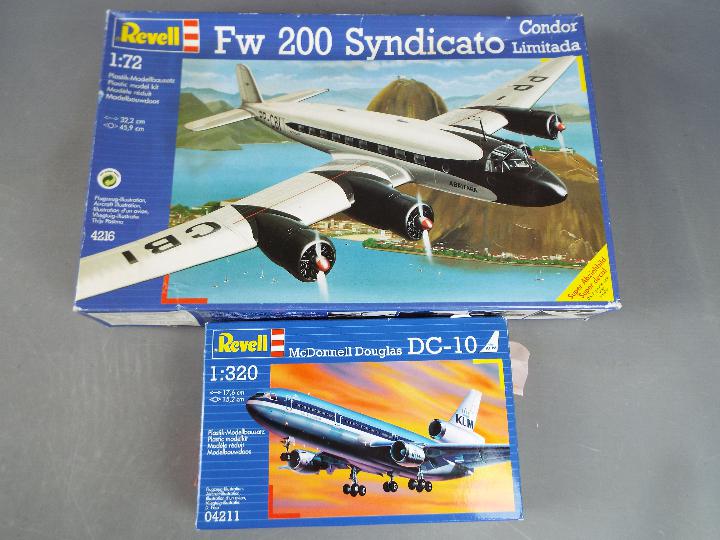 Revell - a collection of four Revell plastic model kits to include a McDonald Douglas DC-10 model - Image 3 of 3