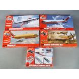 Airfix - a collection of five Airfix plastic model kits to include a Vickers Valiant B (PR) K Mk.