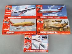 Airfix - a collection of five Airfix plastic model kits to include a Vickers Valiant B (PR) K Mk.