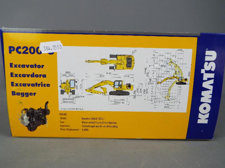 NZG - A boxed diecast 1:50 scale NZG #804 Komatsu PC210LC 'Wiedler' Crawler Excavator. - Image 3 of 3