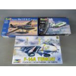 Revell - Three boxed Revell model aircraft kits in various scales.