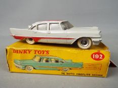 Dinky Toys - A boxed Dinky Toys #192 De Soto Fireflite sedan.