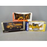 Joal, Motorart, Ertl - Three boxed 1:50 scale construction vehicles.