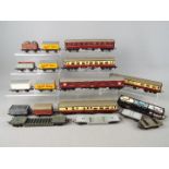 Hornby Dublo, Triang DYNA - 18 unboxed items of OO gauge passenger and freight rolling stock.