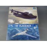 Trumpeter - two plastic model kits consisting of a Be-6 Madge model No.