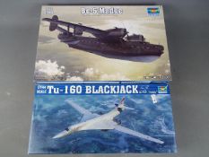 Trumpeter - two plastic model kits consisting of a Be-6 Madge model No.