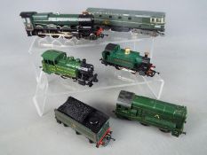 Hornby, Lima - Five unboxed OO Gauge steam and diesel locomotives.