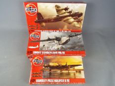 Airfix - a collection of three all plastic model kits to include a Short Sunderland Mk.111 model No.