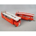 Dinky Toys - An unboxed Dinky Toys #984 and #985 Car Carrier and Trailer 'Dinky Auto services'.