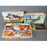 Plastic model kits - a collection of various plastic model kits to include a Revell Airpower B-58