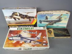 Plastic model kits - a collection of various plastic model kits to include a Revell Airpower B-58