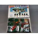 IMAI - A boxed IMAI 'Thunderbirds 2 & Full Container Set' plastic model kit.