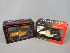 Wan Ho - Two boxed Limited Edition 1:50 scale ABG / Ingersoll Rand diecast model Pavers made by Wan