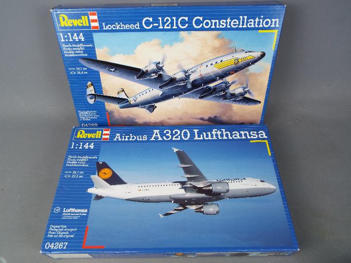 Revell - a collection of four plastic model kits to include a Lockheed C-121C Constellation model - Image 2 of 3