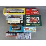 Lion Toys, Corgi, Rextoys, Conrad, Matchbox - A group of nine boxed diecast vehicles.