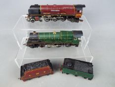 Hornby - Two unboxed Hornby steam locomotives and tenders. Lot consists of R078-010 4-6-0 Op.No.