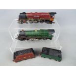 Hornby - Two unboxed Hornby steam locomotives and tenders. Lot consists of R078-010 4-6-0 Op.No.