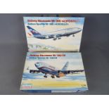 Eastern Express Models - a collection of two all plastic model kits to include Airliner Llyushin