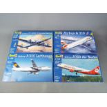 Revell - a collection of four plastic model kits to include a Lockheed C-121C Constellation model