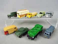 Matchbox,- A collection of 9 unboxed diecast model vehicles by Matchbox.