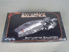 Moebius Models - A boxed 1:4105 scale 'Battlestar Galactica' plastic model kit.