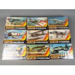 Matchbox - Nine boxed 1:72 scale plastic model aircraft kits.