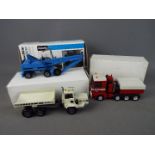 Conrad - Three boxed diecast 1:50 scale construction and commercial vehicles by Conrad.