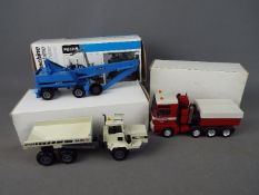 Conrad - Three boxed diecast 1:50 scale construction and commercial vehicles by Conrad.