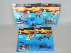 Matchbox - A group of five carded Matchbox 'Roadblaster' vehicles.