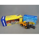 Scoop, First Gear - Two boxed diecast 1:50 scale construction vehicles.