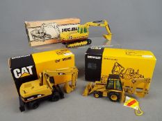 NZG - A collection of three boxed diecast 1:50 scale scale construction vehicles by NZG.