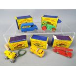 Matchbox - Five boxed Matchbox diecast vehicles.