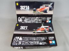 Two unassembled Ferrari model kits 1975 Champion Car 312T and 312T4 both Scale 1:12 Nos 12034-9200