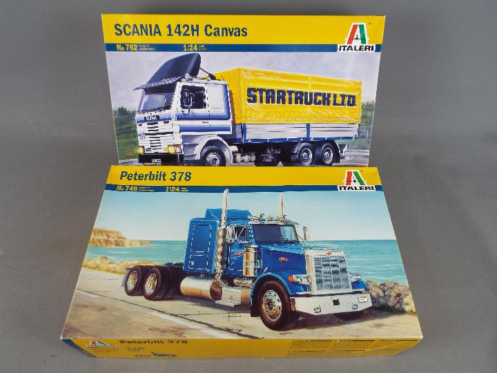 Italeri - 2 Boxed Plastic Model Kits in various scales.