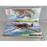 Airfix - Two boxed 1:24 scale plastic model aircrfat kits by Airfix.